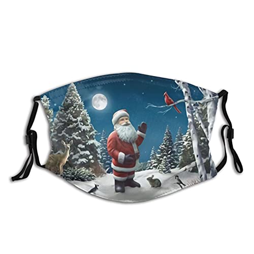Christmas Face Mask Santa Claus Mask Breathable Anti-Dust Washable Balaclavas With 2Pcs Filters For Women Men #TOP6