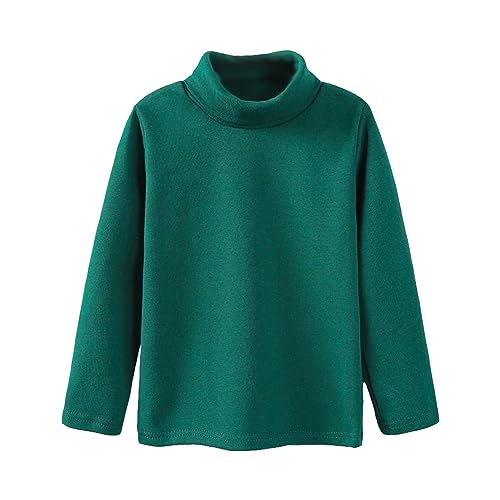 Toddler Turtleneck Baby Girl Boy Long Sleeve Shirt Solid Color Mock Neck Shirt Blouse Fall Winter Clothes2
