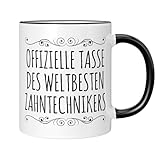 CupHaven® Zahntechniker Tasse Weltbester Zahntechniker Zahntechnikerin Zahntechnik Dentaltechniker Kaffeetasse Kaffeebecher Becher Geschenk Geschenkidee