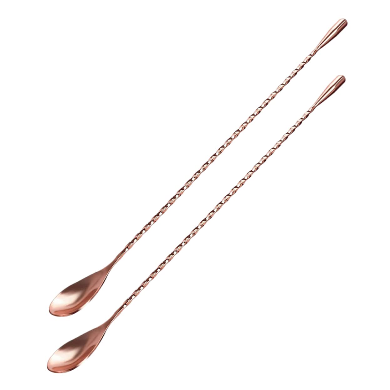 PRETYZOOM 2pcs Bartending Spoon Drink Mix Stirrers for Mixed Drinks Coffee Stir Sticks Caviar Spoons Mini Scoop Espresso Whisk Mini Spoons Water Drop Stainless Steel Stirring Rod