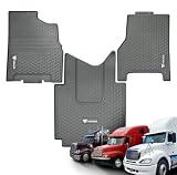 V-TRUCK CORP Rubber Floor MATS for Freightliner Columbia, Century Class, Coronado, BLACK