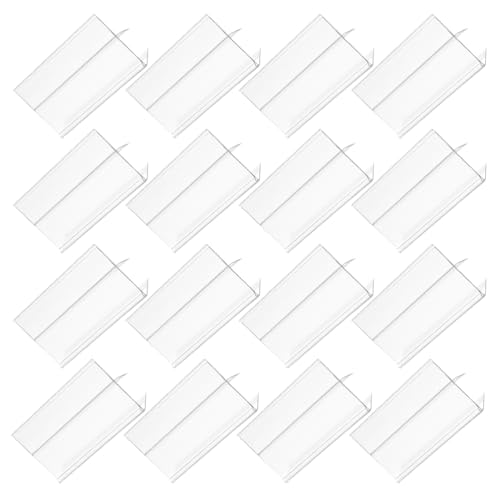 Porte-étiquettes en PVC pour rayons Gadpiparty - Lot de 100 pinces de prix pour commerces