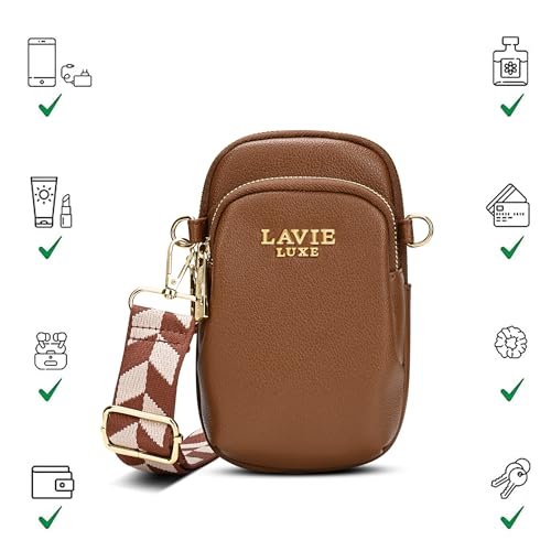 Image of Lavie Luxe Women's Mobile Vertical26 2-Compartment Crossbody Sling Bag | Ladies Purse Handbag | Gift for Women