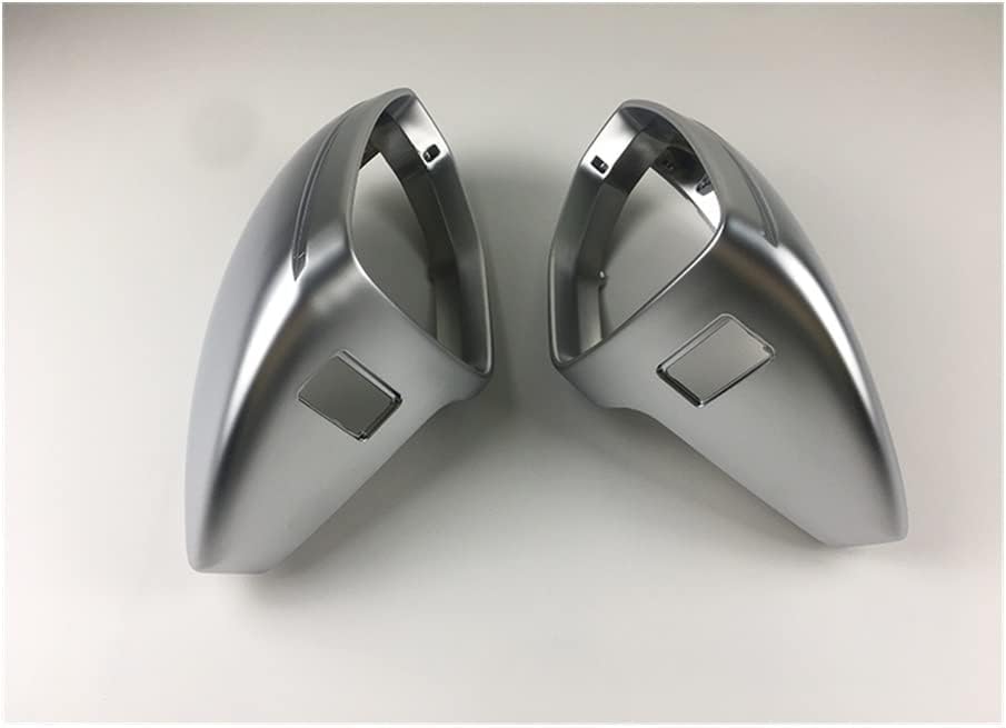 HAIYUN 2 Pcs Wing Mirror Cover for A6 C8 (4K) 2019, Mirror Housing Trim Sun Proof And Rain Proof Scratch Resistan Protective Case,B-With Lane Assist