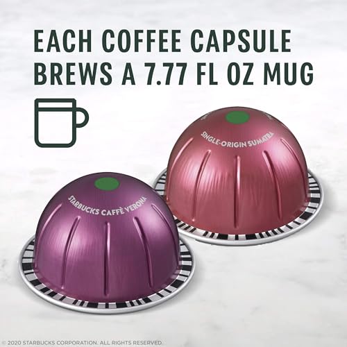 Image of Starbucks by Nespresso Vertuo, Dark Roast Variety Pack Coffee, 32-count Coffee Pods, Brews 7.8 oz. (Pack of 2)