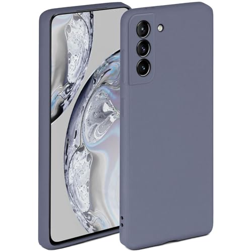 Coque Samsung S21 silicone violet mat souple double couche par ONEFLOW