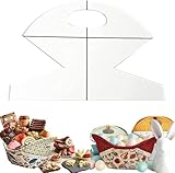 Cookie Basket Bowl Pattern Template Fabric Multifunctional, Cookie Basket Bag Template for Sewing 3 Size Women Biscuits Basket Bowl Pattern Template (10Inch)