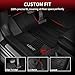 LASFIT Floor Mats for Toyota Camry 2024-2018 FWD Only (Not Fit Hybrid or AWD), All Weather Custom Fit Floor Liner for Camry L/LE/SE/TRD/XLE/XSE Front & Rear 2 Row Car Mats, Black