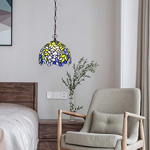 Lampe wisteria fleurie suspension luminaire rustique chaîne réglable cuisine et bar