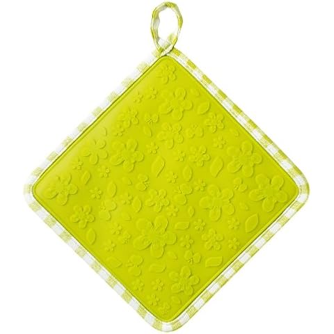 Silicone Dual Function Square Kitchen HOT Grab/Trivet : Gingham : Assorted Colours : V107 Cover