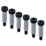S SYDIEN 6Pcs Alloy Steel Hexagon Socket Head Shoulder Screw Bolt 1/2' Shoulder Dia, 1-1/2' Shoulder Length, 3/8'-16 UNC Thread