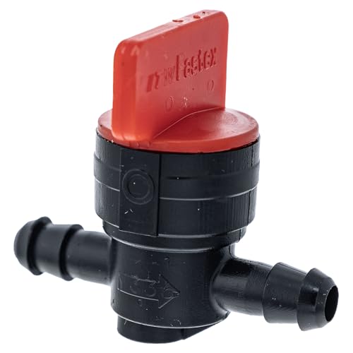 SureFit Engine Gas Shut Off Valve Kit with 1/4\" Fuel Line & Clamps Universal Fit Lawn Mowers Tractors 504-00628