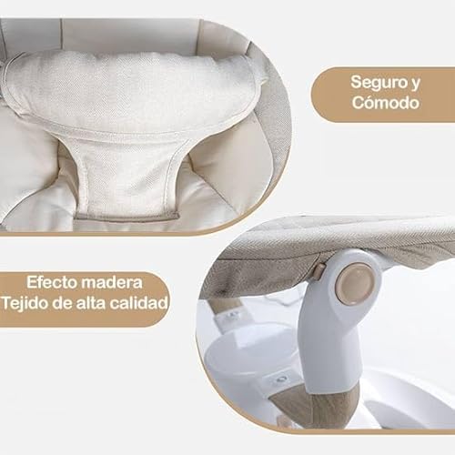 Miniatura 6 de Bebe2luxe Emy : Silla Mecedora Eléctrica Para Niños Emy, Hamaca Para Bebé, Columpio Bebe
