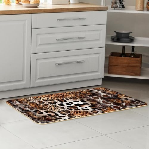 Alfombrillas de cocina lavables con estampado de serpiente 7