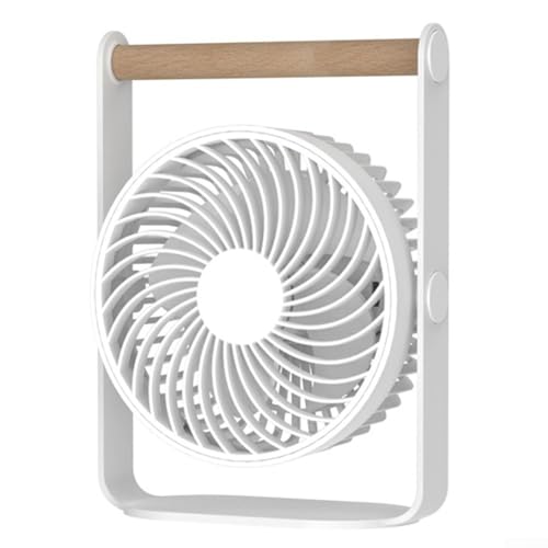 Ventilador de escritorio con alimentación USB, que ofrece un fuerte flujo de aire y control de tres velocidades, función silenciosa para enfriar dormitorios, oficinas en casa y escritorios (blanco) Ventilador de escritorio con alimentación USB, que ofrece un fuerte flujo de aire y control de tres velocidades, función silenciosa para enfriar dormitorios, oficinas en casa y escritorios (blanco)