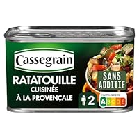 RATATOUILLE A LA PROVENCALE : Dégustez notre délicieuse ratatouille Cassegrain en conserve. Nous avons cuisiné pour vous les meilleurs légumes du soleil dans nos chaudrons. LEGUMES DU SOLEIL GOURMANDS : De beaux morceaux de légumes fondants et coloré...