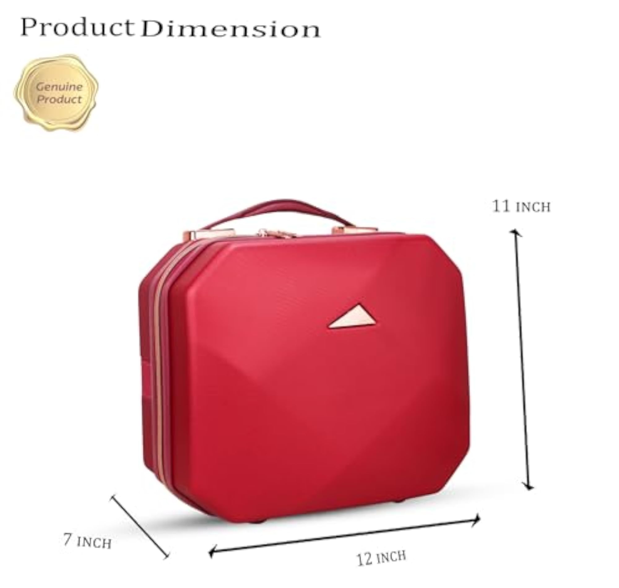 Travel Makeup Train Case, Waterproof Cosmetic Case