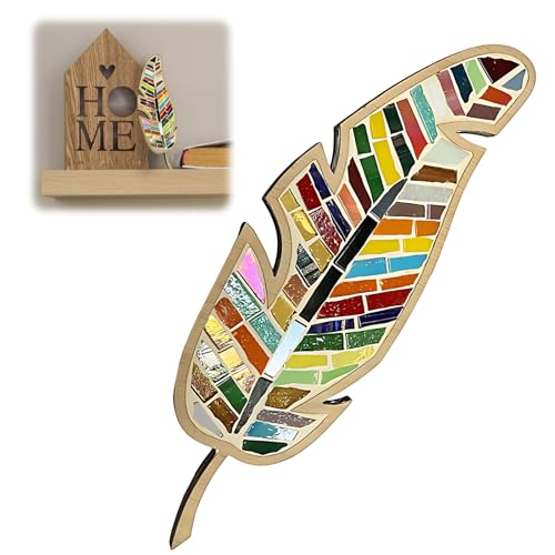 Kit de mosaïque plume lumineuse pour créer une déco murale unique