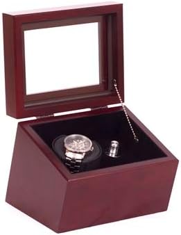 WW01M The Brigadier Single Watch Winder Finish, Mahogany