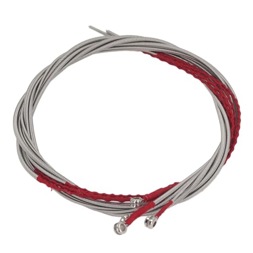 4Pcs Bass Strings, Stainless Steel Bass String Set Flexible Electric Bass String for Acoustic Guitar