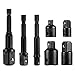 Price comparison product image Qibaok 3pcs Hexagon Space for Adaptor Socket Adaptor Socket Spanner 1/4", 1/2", 3/8 Socket Adapter and 4pcs 1/4 to 3/8 x 3/8 to 1/4 Inch  3/8 to 1/2  1/2 to 3/8