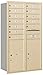 Salsbury Industries 3713D-12SRP 4C Horizontal Mailbox, Sandstone