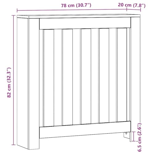 Cache-radiateur haut en chêne artisanal pour optimiser l'espace - 4