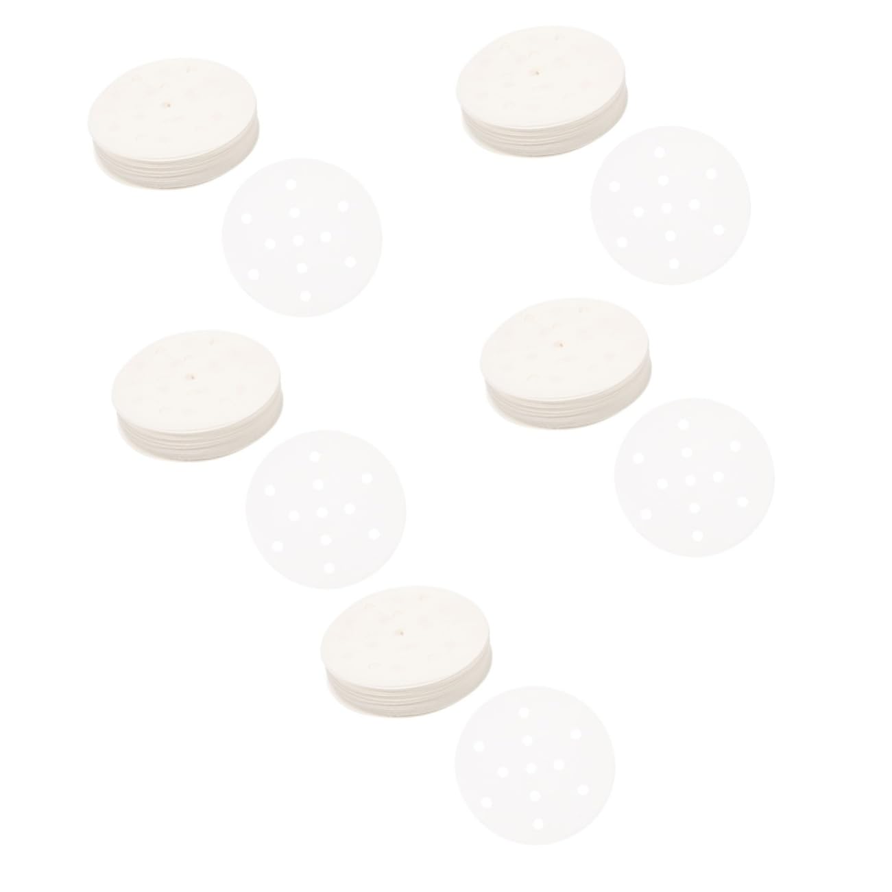 Tapis de maille de blanche friteuse ronde Cabilock 2500 pièces papier parchemin