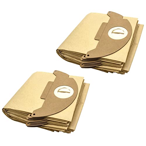 vhbw 20x bolsa compatible con Kärcher 2501, 2501TE, 2601, 2601 plus, 3001, 3001 Plus, A 2120, A 2120 ME, K 3000 plus aspiradora - papel, marrón