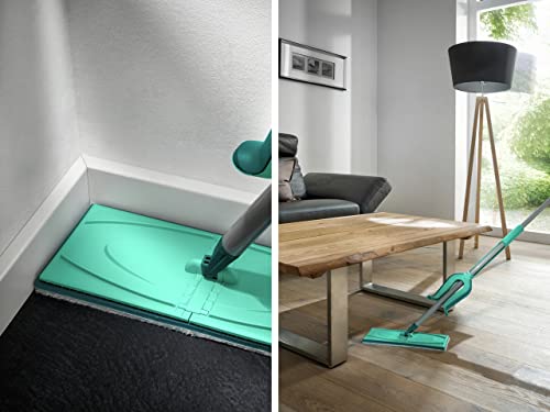 Leifheit Floor Wiper Mop Picobello M Mirco Duo, Rectangular Floor Mop, Easy to Squeeze, Easy to Steer, 33 cm wide Cleaning Head, Micro Fibre Cleaning - Image 3