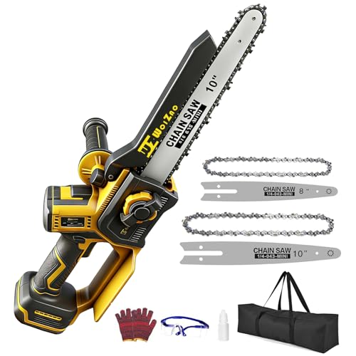 8"&10" Mini Chainsaw Cordless Compatible with Dewalt 20V MAX Battery,Brushless