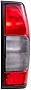 Brock Replacement Driver and Passenger Taillights Tail Lamps with Smoke Lens Compatible with 98-04 Frontier Pickup Truck 265597B425 265547B425