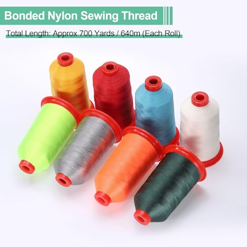 Hilo de nylon uxcelle 700 yardas color marrón oscuro miniatura 3