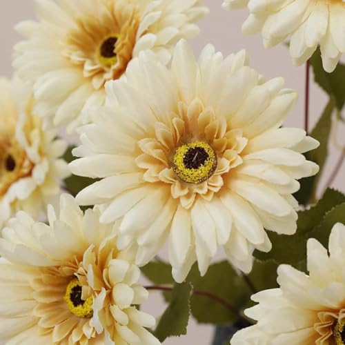NEIQIUWING Bouquet di crisantemi artificiali: abbellisci la tua casa con eleganza senza tempo