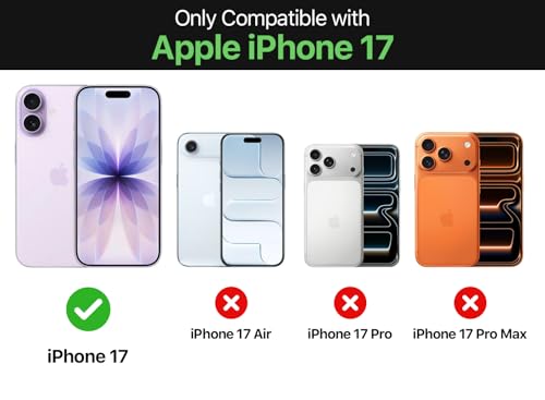 Image of WOW IMAGINE Transparent Back Cover Case for iPhone 17 | Flexible Built-in Slim Card Pockets Wallet | 360 Camera Protection TPU | Soft Silicone Mobile Cover - Transparent