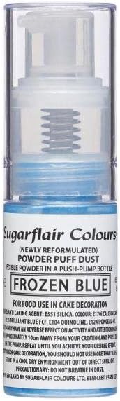Sugarflair Colours Edible Glitter Pump Spray - Fusion Green - E171 Free - Non-Aerosol Pump Bottle, Refillable Shimmer Paint That Provides A Lustre Finish To Cakes, Decorations, and Desserts - 10g
