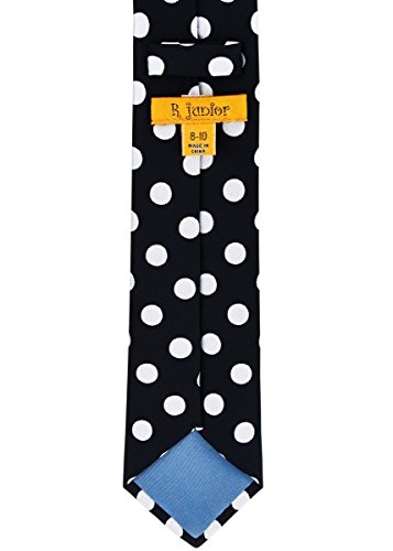 Retreez Classy Vintage Polka Dots Woven Boy's Tie - 8-10 years3