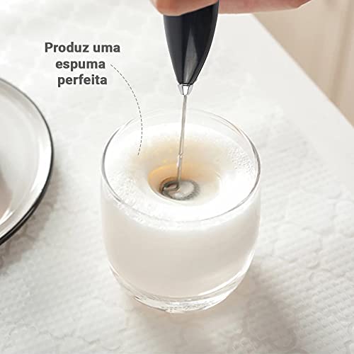 Mini Mixer Elétrico Portátil Misturador Bebidas Espuma Leite