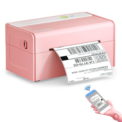 JADENS Bluetooth Thermal Label Printer -Wireless Shipping Label Printer for Small Business &...