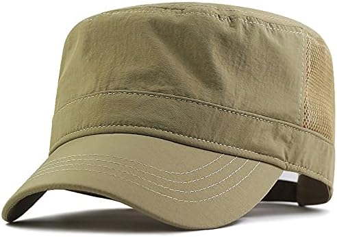 XXL 62-65 cm Flat Top Style Army Cap,Oversize Quick-Drying
