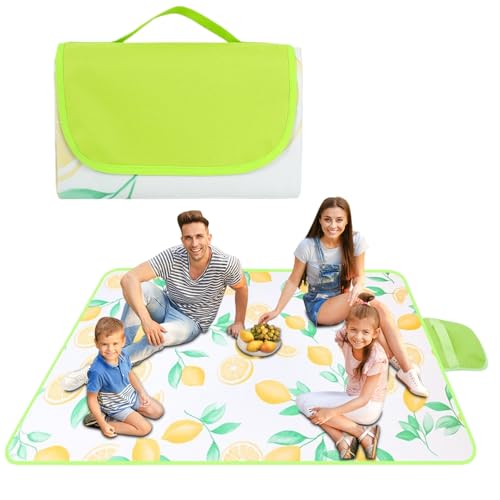 Tapis de pique-nique, couverture imperméable, tapis anti-sable, couverture de randonnée pliable, douce et portable, avec poignée pour un transport facile, arrière-cour et bord de piscine, plage