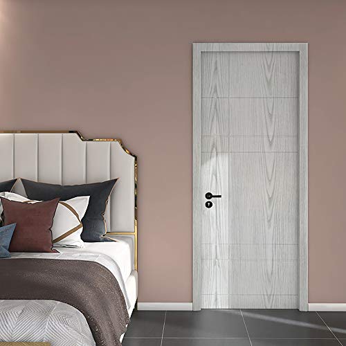 Wood Grain Wallpaper Self Adhesive Gray and White Wood Peel and Stick Wallpaper 17.7”x118\"Wood Grain Texture Stick and Peel for Furniture Decorative Wall Desktop Removable Waterproof Vinyl Shelf Paper - Thumbnail 3