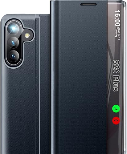 Coque Samsung S26 Plus 5G rigide antichoc avec clapet miroir mince