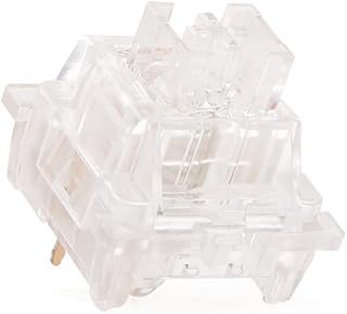 Outemu Custom Switches, 3Pin RGB Silent/Clicky/Linear/Tactile Similar Holy Panda Pre-Lubed Switch for Gaming Mechanical Keyboard (Color : Transparent, Size : 30PCS)
