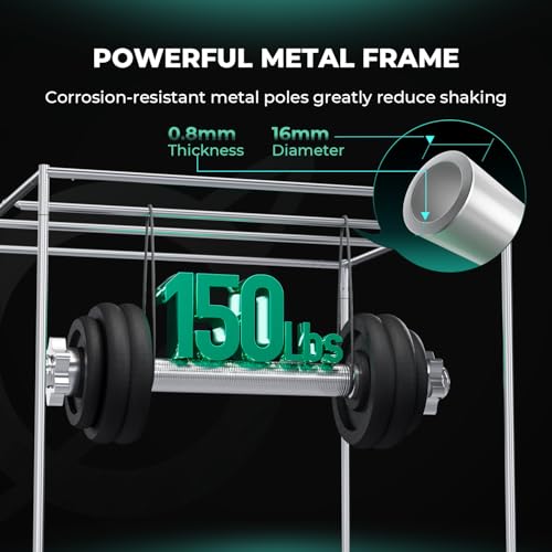 MARS HYDRO 4x4 Advanced Grow Tent, 48"x48"x80" High Reflective Mylar 1680D for Hydroponics Indoor Plant Growing, with Observation Window,Floor Tray and Smooth Zipper for TSW2000/FC4800/FC-E4800 by MARS HYDRO - Image 5