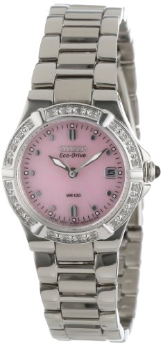 Citizen Women's EW0890-58X Eco-Drive Riva Diamond Accented Stainless Steel Watch