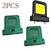 Floweringbeter 2PCS LED Pocket Work Light 14W Floodlight Lantern For 20V/For 21V Battery Compatible With Multiple Power Tool Lithium Battery Brands(green 2PCS)