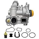 Water Pump Assembly Replacement for Audi A3 A4 TT VW Tiguan Jetta Golf GTI Eos Beetle CC 2.0T TSI...