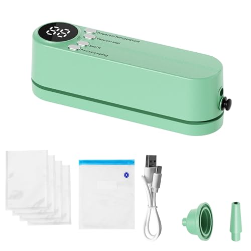 Image of Mini Bag Sealer, Cordless Handheld Heat Vacuum Sealer with 3 Sealing Gears for Candies Snacks Food Storage