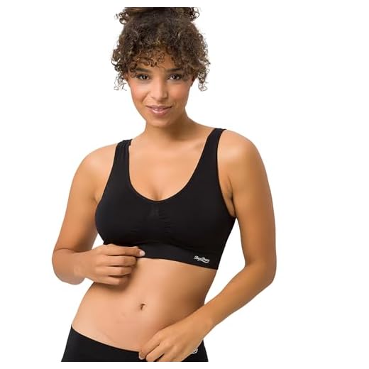 BeeDees Damen Comfee Crop Top Bustier, Schwarz, 40/42